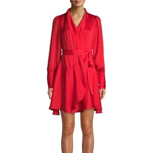 Adonia Satin Wrap Dress
